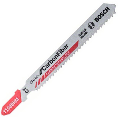 Пилка Bosch по пластику T 108 BHM, 2,2×92 мм, 3 шт (2608667449)