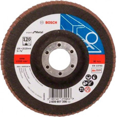 Пелюсточний шліфкруг Bosch Expert for Metal, 125×22,23 мм, К120 (2608607356)