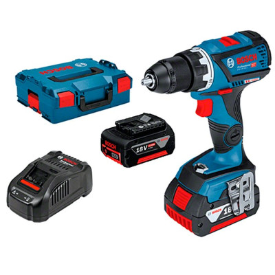 Акумуляторний дриль-шуруповерт Bosch GSR 18V-60 + 2 акб 5 Ah + ЗУ GAL 1880 CV + L-Boxx 136 (06019G1100)