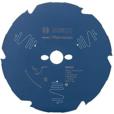 Пильний диск Bosch Expert for Fiber Cement 250x30x2.2/1.6x6 T (2608644349)