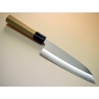 Ніж кухонний Santoku 165 мм лезо, 64HRC, HSS R2 ламінат SUS410, HONMAMON (4582243655668)