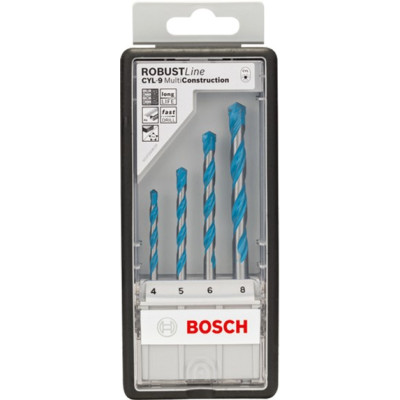 Набір свердел Bosch Robust Line CYL-9 MultiConstruction 4 шт (2607010521)