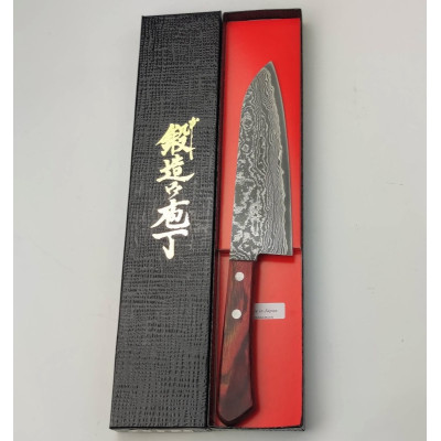 Ніж кухонний Santoku Damascus HSS R2 63 HRC (4582243650380)