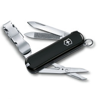 Ніж Victorinox Delemont Nail Clip 580, 65мм/8функцій/чорний (Vx06463.3)