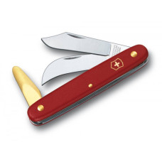 Ніж для саду Victorinox Budding and Pruning Knife 3, 100мм/3функ/червоний мат (Vx39116)