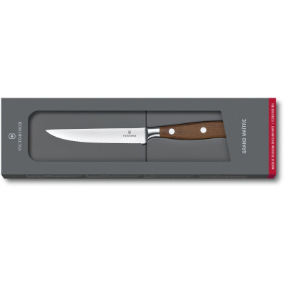 Кухонний ніж Victorinox Grand Maitre Wood Steak, 12 см (Vx77200.12WG)