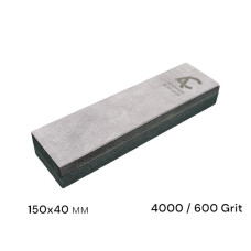 Камінь точильний (BBW+Carborundum) 150мм*40мм, 4000/600 Grit, гранатовий сланець та карбід кремнія SiC (822AC)