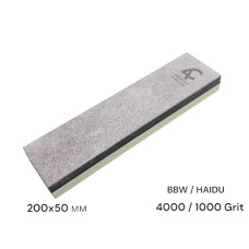 Камінь точильний (BBW+HAIDU) 200мм*50мм, 4000/1000 Grit, гранатовий сланець та оксид алюмінію Corund Al2O3 (860AC)