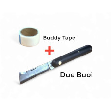 Ніж для щеплення Due Buoi 202SUSI (Італія) + стрічка для щеплення Buddy Tape BT5/25 (Японія)