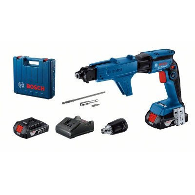 Акумуляторний шурупокрут для гіпсокартону Bosch GTB 185-LI (06019k7022) з GMA55 (2x GBA 18V 2Ah)