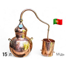 Аламбік мідний 15л, з термометром тип CACHIMBO, AV Filhos