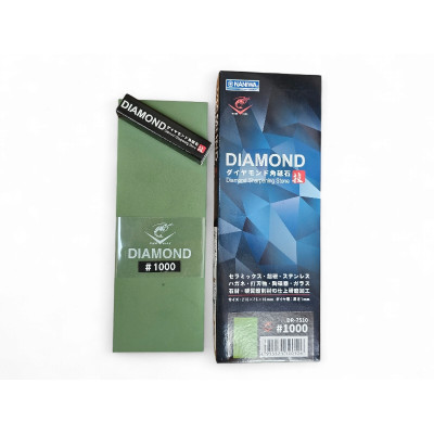 Точильний алмазний камінь водний 1000 grit (MEDIUM), NANIWA DR-7510 210x75x16 мм, 1mm diamond, 0.7 Kg