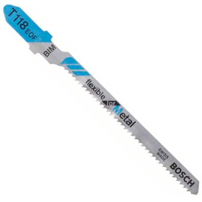 Пильные полотна для лобзика Bosch Т 118 EOF Flexible for Metal