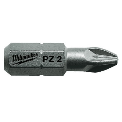 Биты для шуруповерта Milwaukee PZ2, 25 мм (25 шт)